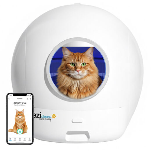 Litière robot autonettoyante connectée eziclean® Catbot K10i "PureSense Edition"