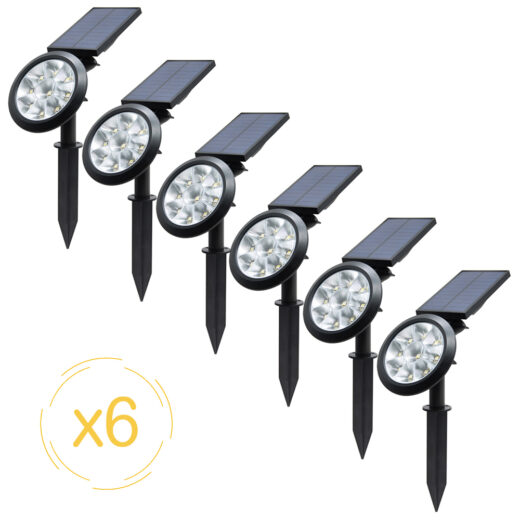 Projecteurs solaires EZIlight® Solar spot - Pack de 6 lampes