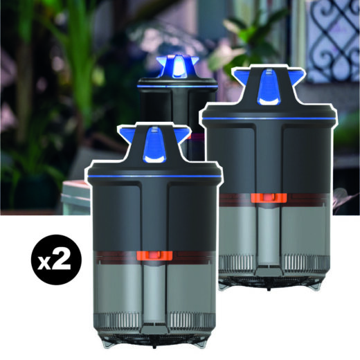 Lot de 2 pièges à moustique d'interieur EZIlight® Mosquito Night MN 10