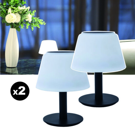 Lot de 2 lampes de table solaires EZIlight® Solar lamp XS10