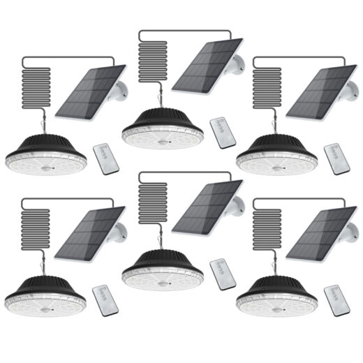 Lot de 6x Lampes solaires EZIlight® Solar roof