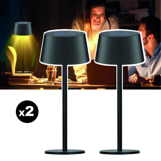 Lot de 2 lampes de table solaires EZIlight® Solar lamp S20