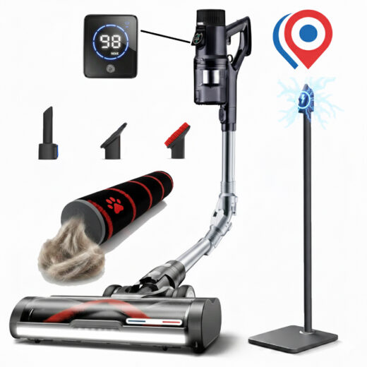 Aspirateur balai sans fil eziclean® Cycloboost FR15 Animal "Fabriqué en france"