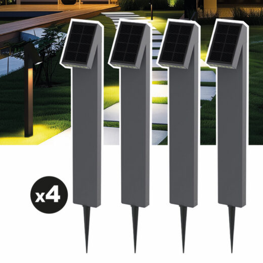 Lot de 4 lampes solaires EZIlight® Solar Way S15