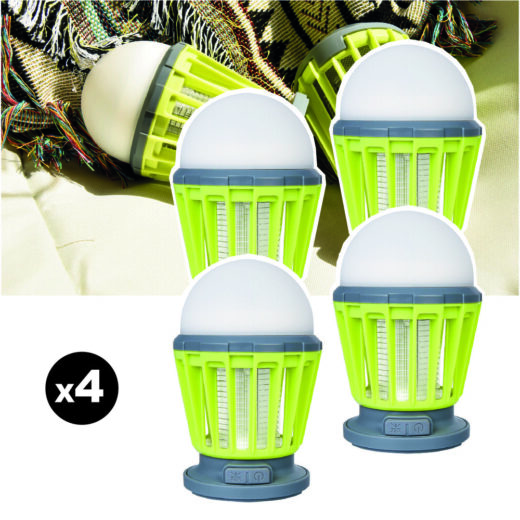 Lot de 4 pièges à moustique d'extérieur EZIlight® Mosquito Stop MS 30 Green