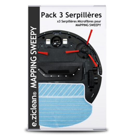 Pack de 3 serpillères EZIclean® Mapping sweepy