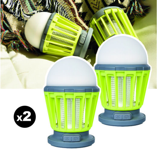 Lot de 2 pièges à moustique d'extérieur EZIlight® Mosquito Stop MS 30 Green
