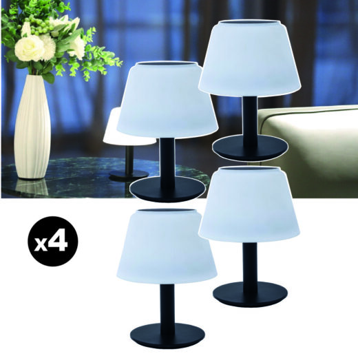 Lot de 4 lampes de table solaires EZIlight® Solar lamp XS10