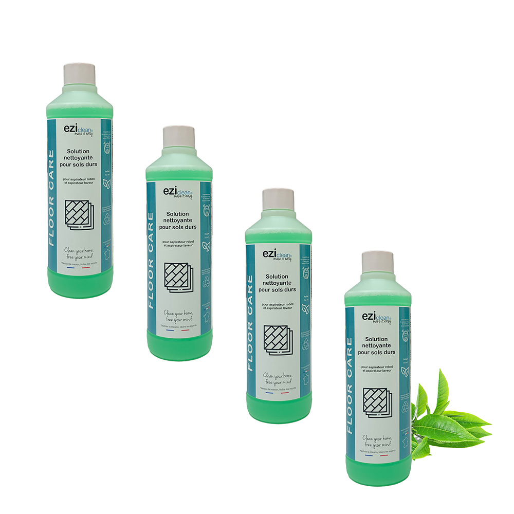 EZIclean® Floor Care - Lot de 4 Solutions nettoyantes pour sols