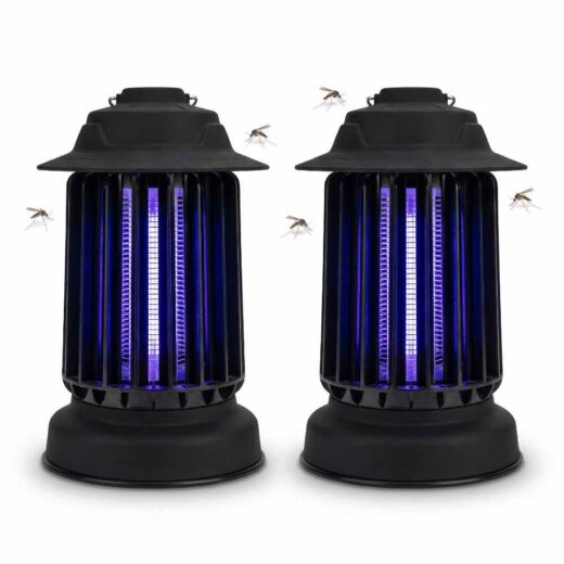 Lot de 2 pièges à moustique d'extérieur auto-nettoyant EZIlight® Mosquito Garden MG 10 Black