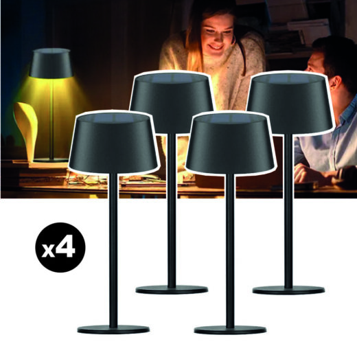Lot de 4 lampes de table solaires EZIlight® Solar lamp S20
